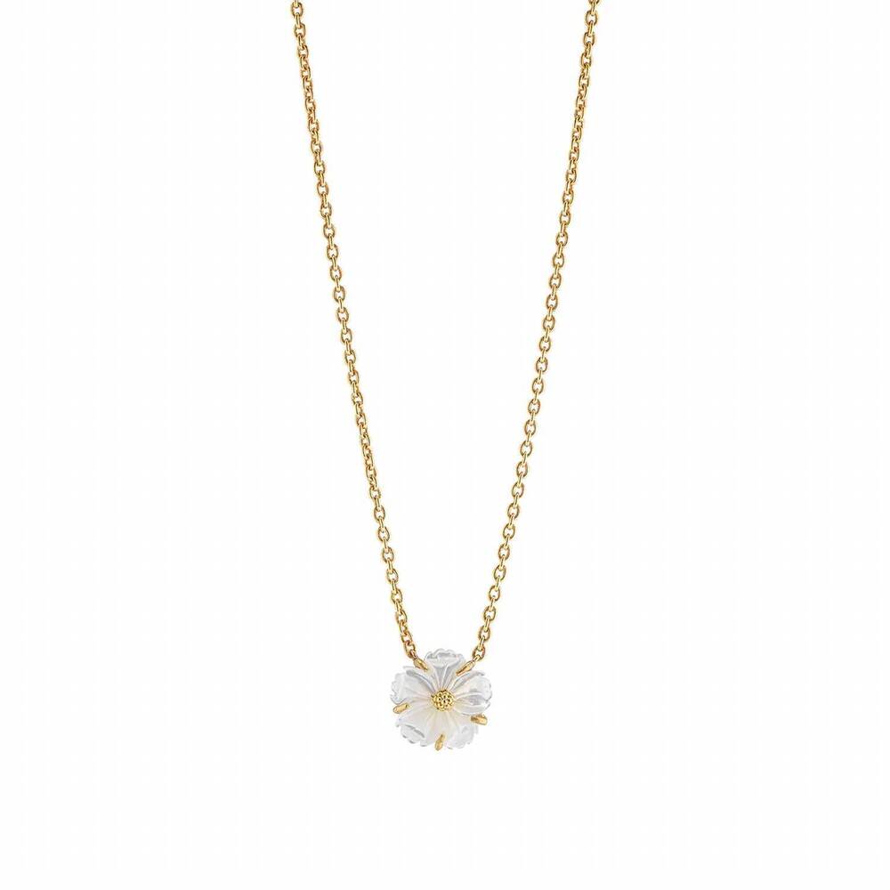 NEW CAPUCINE DE WULF women's mermaid garden petite station necklace in gold